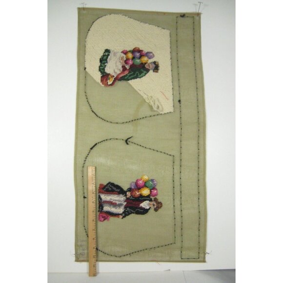 Paragon Crewel Embroidery Purse Form Needlecraft Royal Doulton Canvas Vintage - Picture 4 of 12